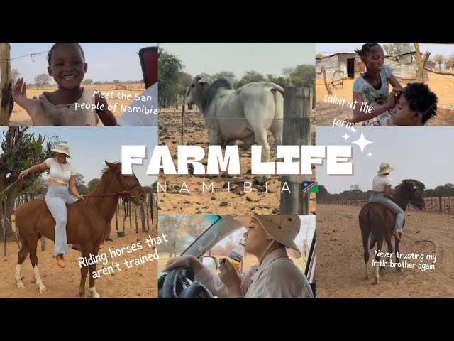 Farm Vlog: MEET THE SAN PEOPLE OF NAMIBIA🇳🇦 | travel with me | Cooking | horse riding & MORE