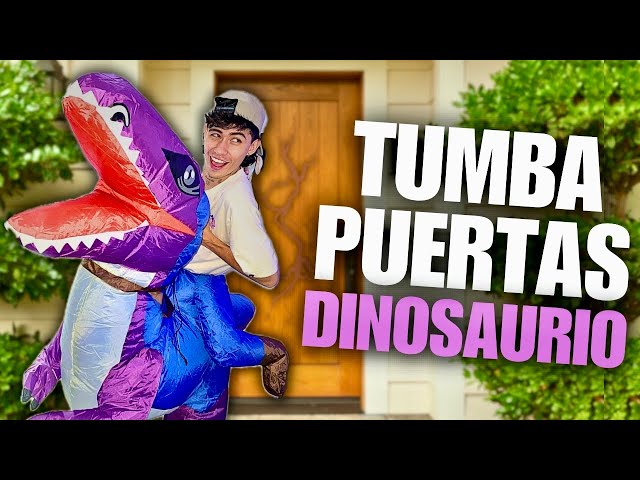 Tumba puertas disfrazado de Dinosaurio 🦖 // Andy