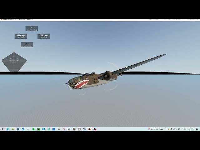 flying the b-25 mitchell in beamng.drive