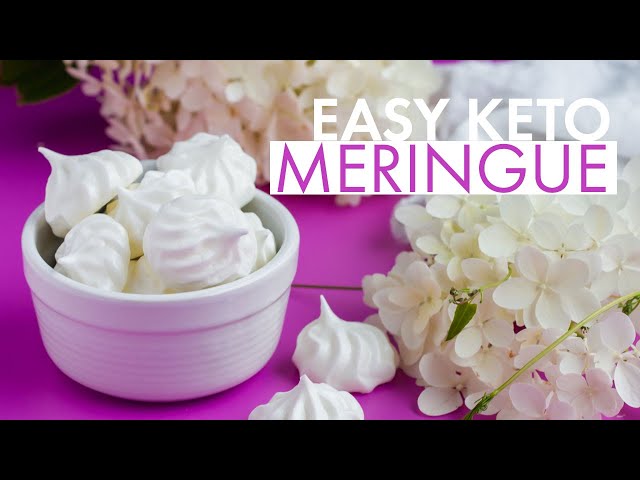 Perfect KETO MERINGUE Cookies | Easy SUGAR FREE Vanilla Meringue