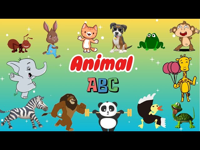 Alphabet ABC Animal Song 0203 | Nursery Rhymes | Little Bunny Learns