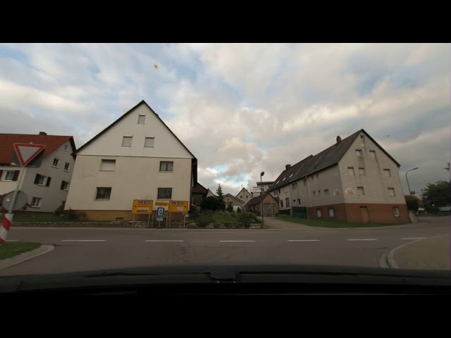 VR180 3D Video: Driving through Westerheim in Germany (4K)