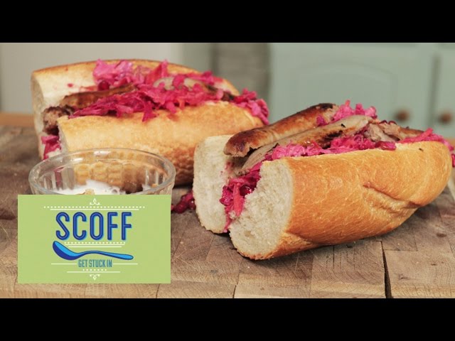 Sausage and Winter Slaw Sub | We Heart Food 6