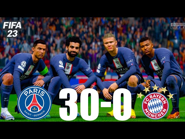 FIFA 23 - MESSI, RONALDO, MBAPPE, NEYMAR, ALL STARS | PSG 30-0 BAYERN