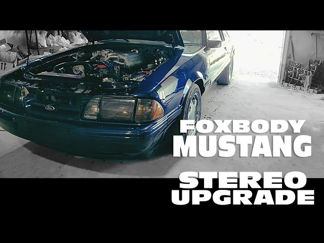 Awesome Foxbody Mustang stereo upgrade! Tri County KustomZ