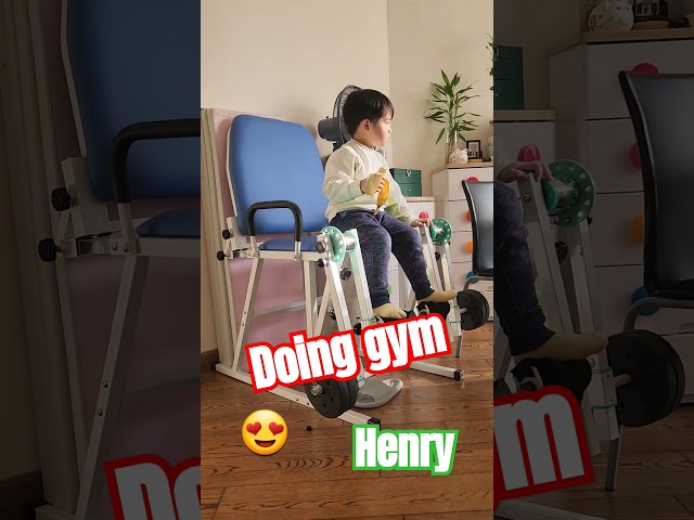 Doing gym Henry 😍🥰 #duet #remix #dance #karaoke #tutorial #cute #babieztv 💪 #baby #babiez #cutebaby