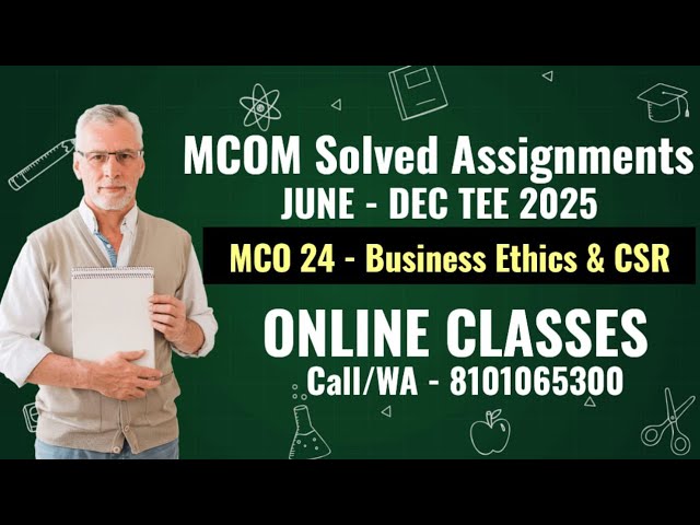 MCO 24 - SOLVED ASSIGNMNTS FOR JUNE-DEC TEE 2025