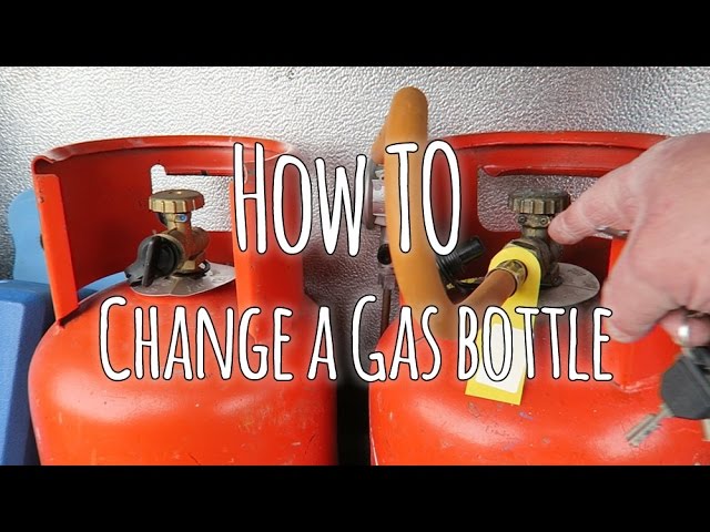 How to  replace a gas bottle in a caravan