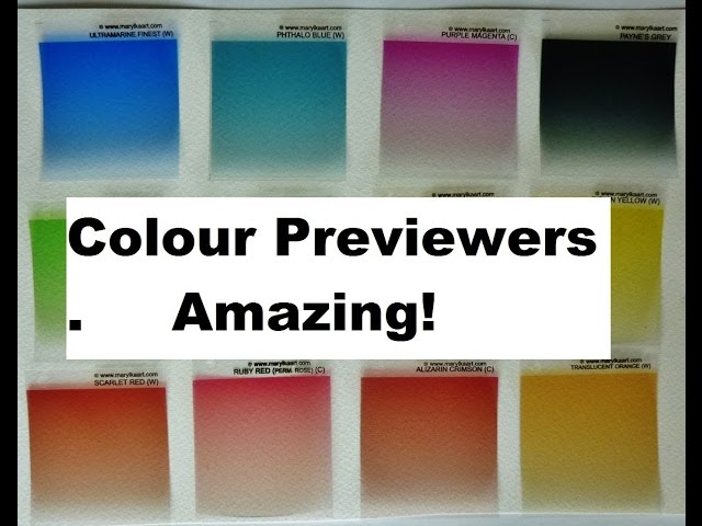 Colour Previewers by Maria Kellner also used by Watercolour Artist Susan Harrison-Tustain