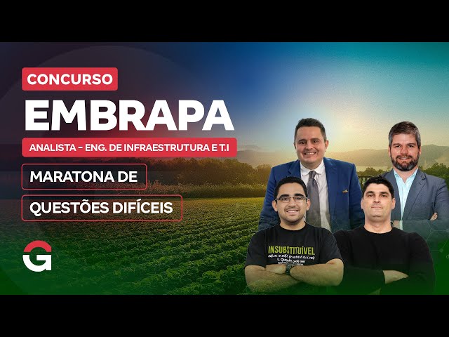 Concurso Embrapa TI | Maratona de Questões Difíceis