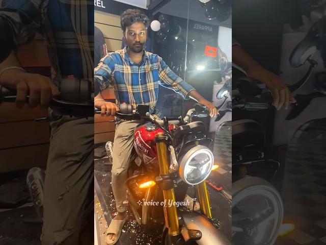 Triumph new bike show room open 🤩 #bike #bikelover #food #voiceofyogesh #foodblogger #vlog