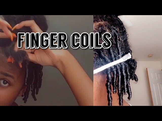 Quick Finger Coil Tutorial on Short Natural Hair (Protective Hairstyle)