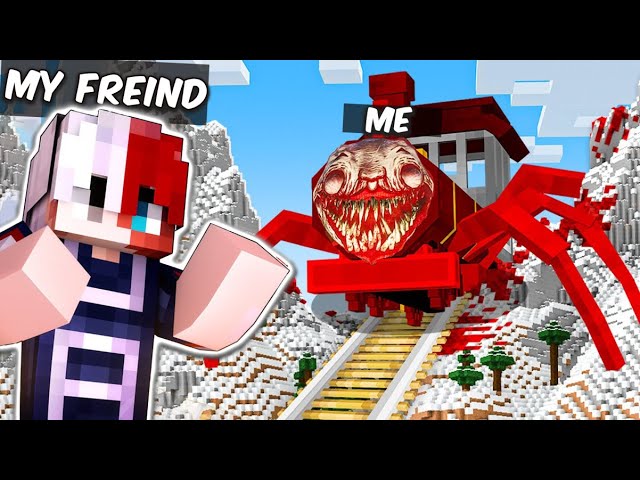 I TROLLED My Friend by CHOO CHOO CHARLES in MInecraft!! @Shivang02