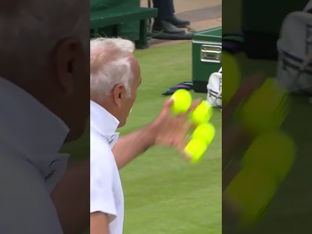 The Mansour Bahrami trick serve™  #wimbledon #bahrami