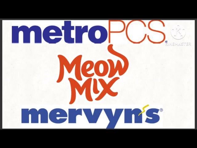 Metro PCS Logo Meow Mix Logo And Mervyn’s Logo