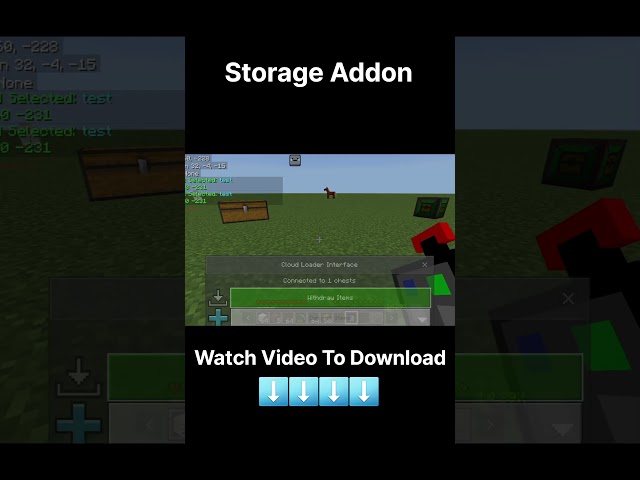 Storage addon for minecraft bedrock & Mcpe #minecraft #mcpe #minecraftbedrock #minecraftmods