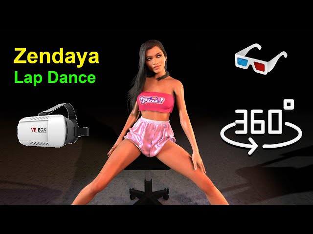 VR 360 Zendaya Lap Dance Stereoscopic 3D Video 4K