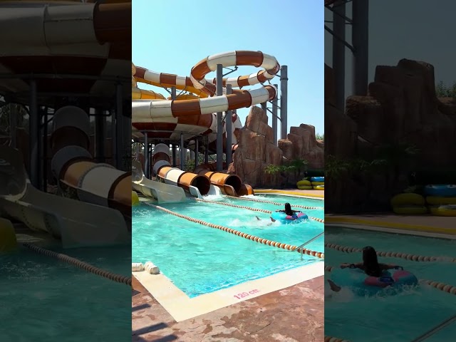 🔆Extra High Water Slide in Great Theme Park - Funny Moments in Aqua World 💧🏄🏼 #waterpark