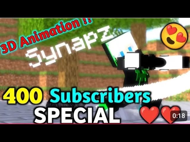 thanks for 400 subscriber | this Minecraft animation for you |