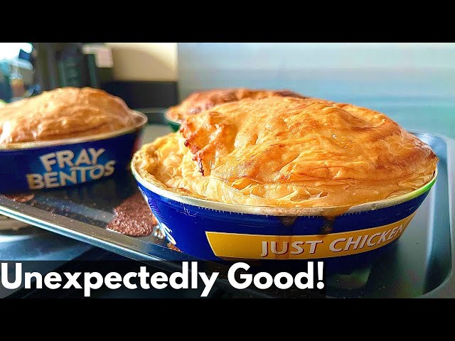 FRAY BENTOS PIE: Trying Meat Pies Cooked in a Tin. Unexpected Result!