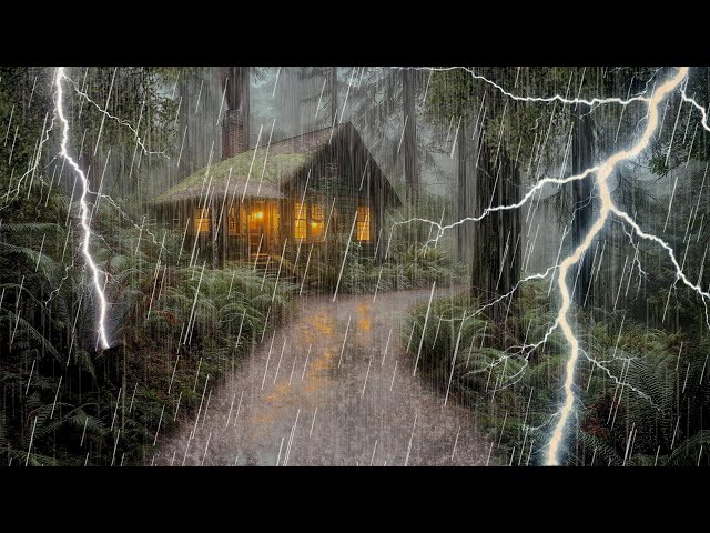 HEAVY RAIN AND THUNDER SOUNDS - DEEP SLEEP | Thunderstorm for Sleeping - Rain Sound Comfort #2