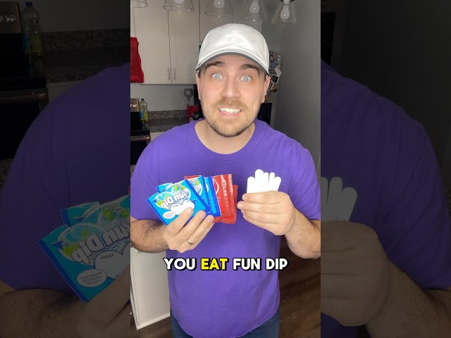 How to eat fun dip!  #shorts