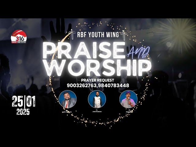 🔴Revival of praise & worship | RBF YOUTH WING  | 25 JAN 2025 | Tamil Christian Worship Series