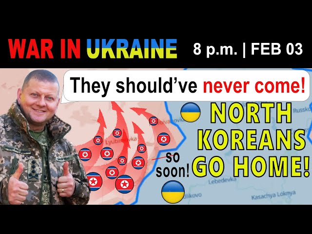 03 Feb: HALF DEAD. HALF WOUNDED. North Koreans Pull Back WITH STAGGERING LOSSES. | War in Ukraine