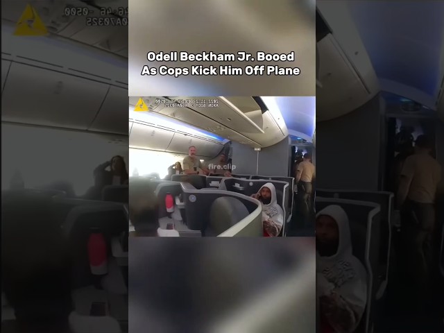 Odell Beckham Jr. Booed As Cops Kick Him Off Plane