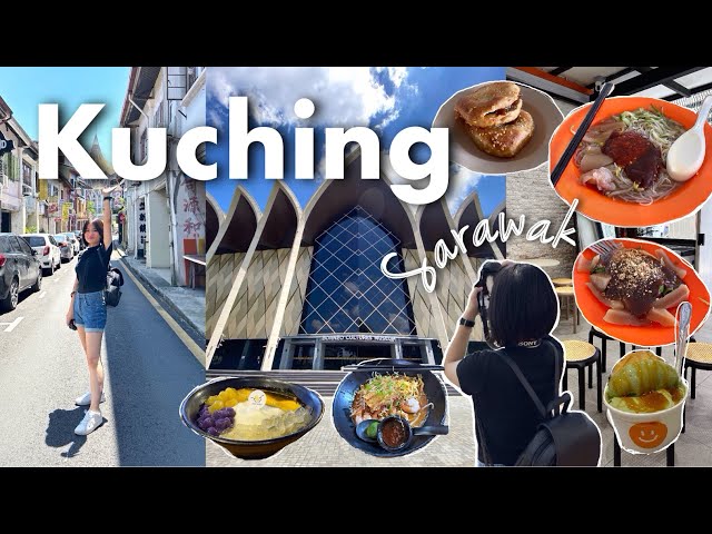 Exploring Kuching, Sarawak 🇲🇾 travel vlog part 2, carpenter street, trying local food, museum.