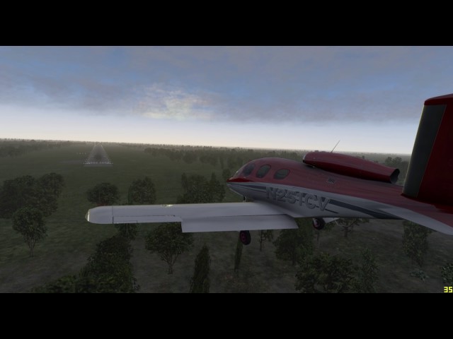 X-Plane 11 @ SBAR - Cirrus SF50 Vision Jet landing RWY 11