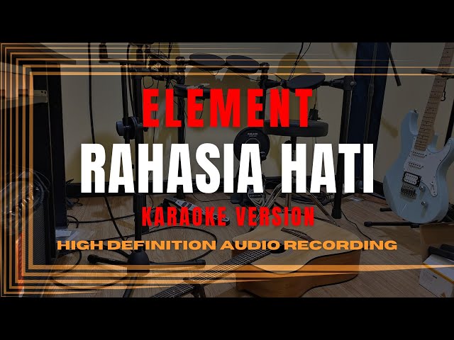 Karaoke RAHASIA HATI ELEMENT Teks Lirik Lagu Hits Cover Musik Pop Indonesia Terbaru