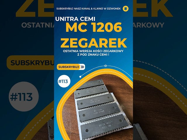 #Unitra #Cemi - MC 1206 - Cyfrowy zegar 12h/24h - Może zrobimy projekcik DIY ?? [S/113]