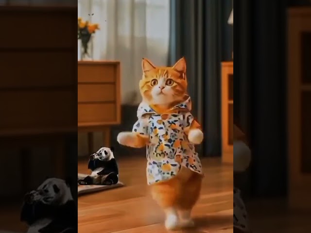 Cat dancing video! #catlover #shortsfeed #trending#shirt#viral