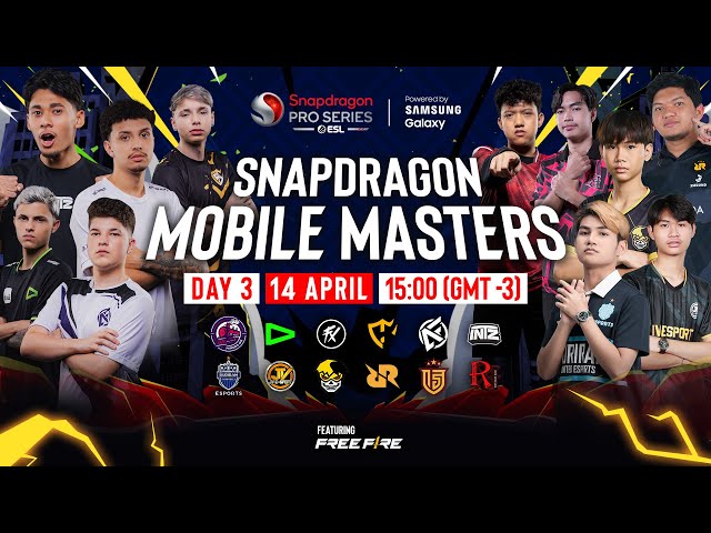 🔴 LIVE: Snapdragon Mobile Masters 2024 | Day 3 | Free Fire