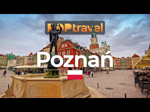 Walking in POZNAN, Poland 🇵🇱 - Rainy Summer Day - 4K HDR