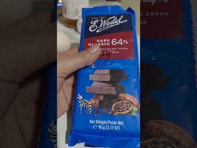 satisfying E. Wedel Dark Chocolate #asmr#shorts