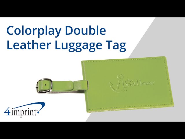 Colorplay Double Leather Luggage Tag by 4imprint