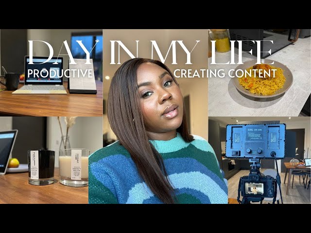 A PRODUCTIVE DAY IN MY LIFE | Creating content, meetings, my filming setup, unboxing & gym