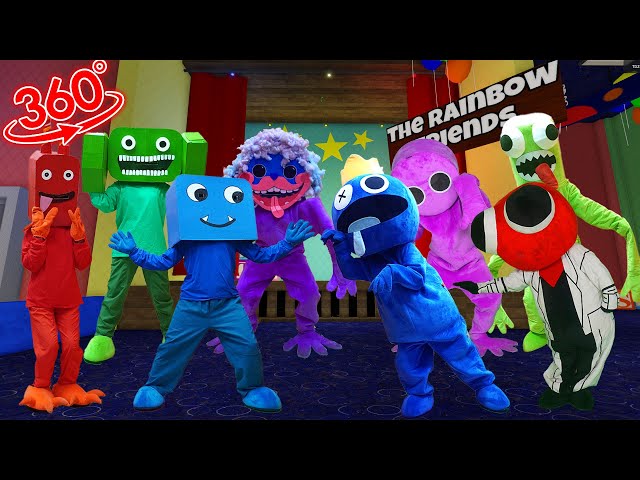 VR 360° NEW Rainbow Friends VS Garten of Banban In Real Life  🎶 FNF' (Roblox Rainbow Friends)