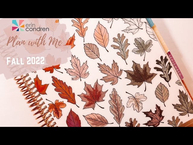 ERIN CONDREN Plan with Me Fall 2022 | Daily Duo Lifeplanner #ecsquad #lifeplanner