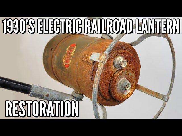 89-year-old "Ecolite" Electric Railroad Lantern Restoration