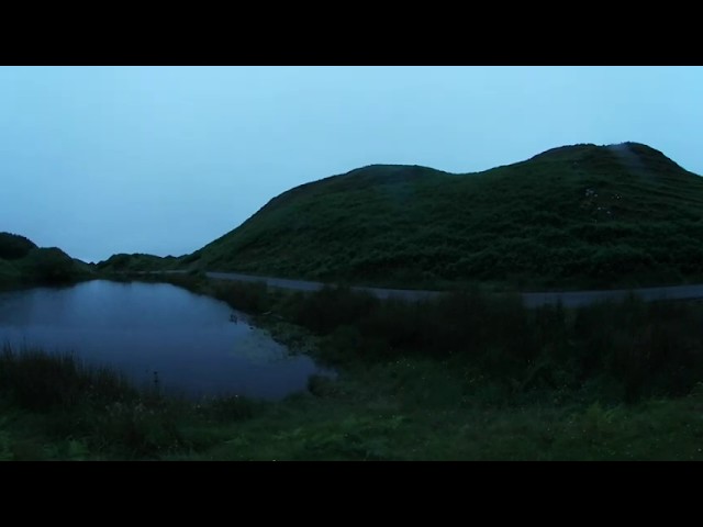 Somewhere in the Scottish Highlands. 360 visual experience with spatial audio (3D audio). Relaxing