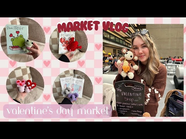 Valentine's Day Crochet Market! How Much I Made? Was it Worth it? | SBP