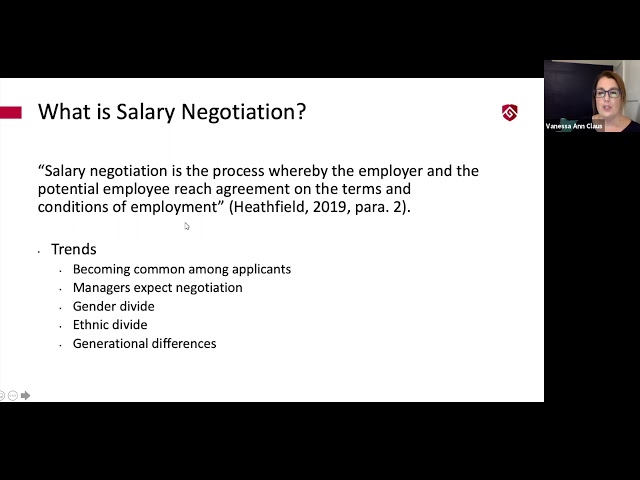 CSU Global Webinar: Salary Negotiation with Vanessa Ann Claus, PhD.