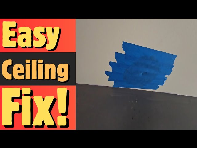 FAST Drywall Ceiling Hole Repair in Minutes!