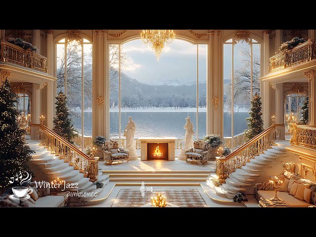 Relaxing, Study & Work Music | Soothing Jazz & Winter Living Room Ambience