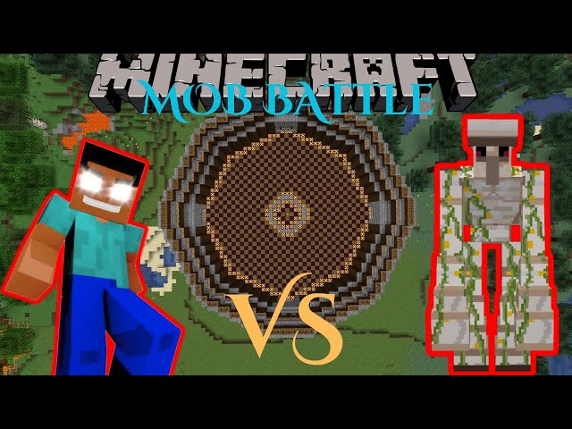 Mutant Iron Golem VS Herobrine-- Epic Minecraft Mob Battle