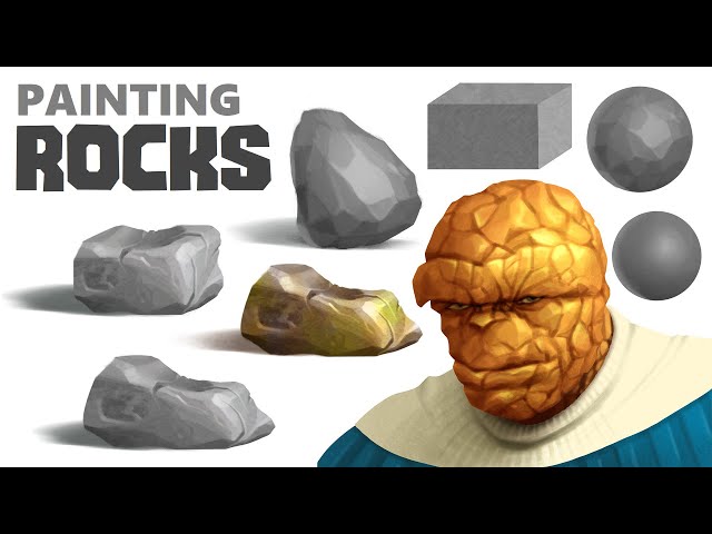 How to paint ROCKS & THE THING from The Fantastic Four: First Steps 2025 | (BEGINNER) Digital Art