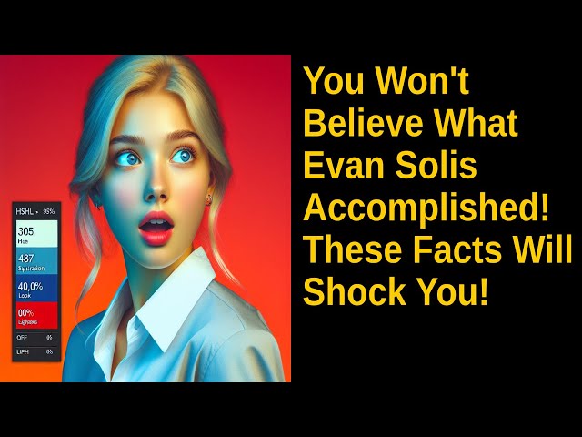 You Won't Believe What Evan Solis Accomplished! These Facts Will Shock You!